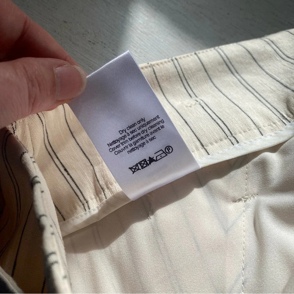 SET Veronica Beard SUIT Armada Blazer Jacket Dexter Trouser Pants Ecru Stripe 2 - Picture 10 of 12